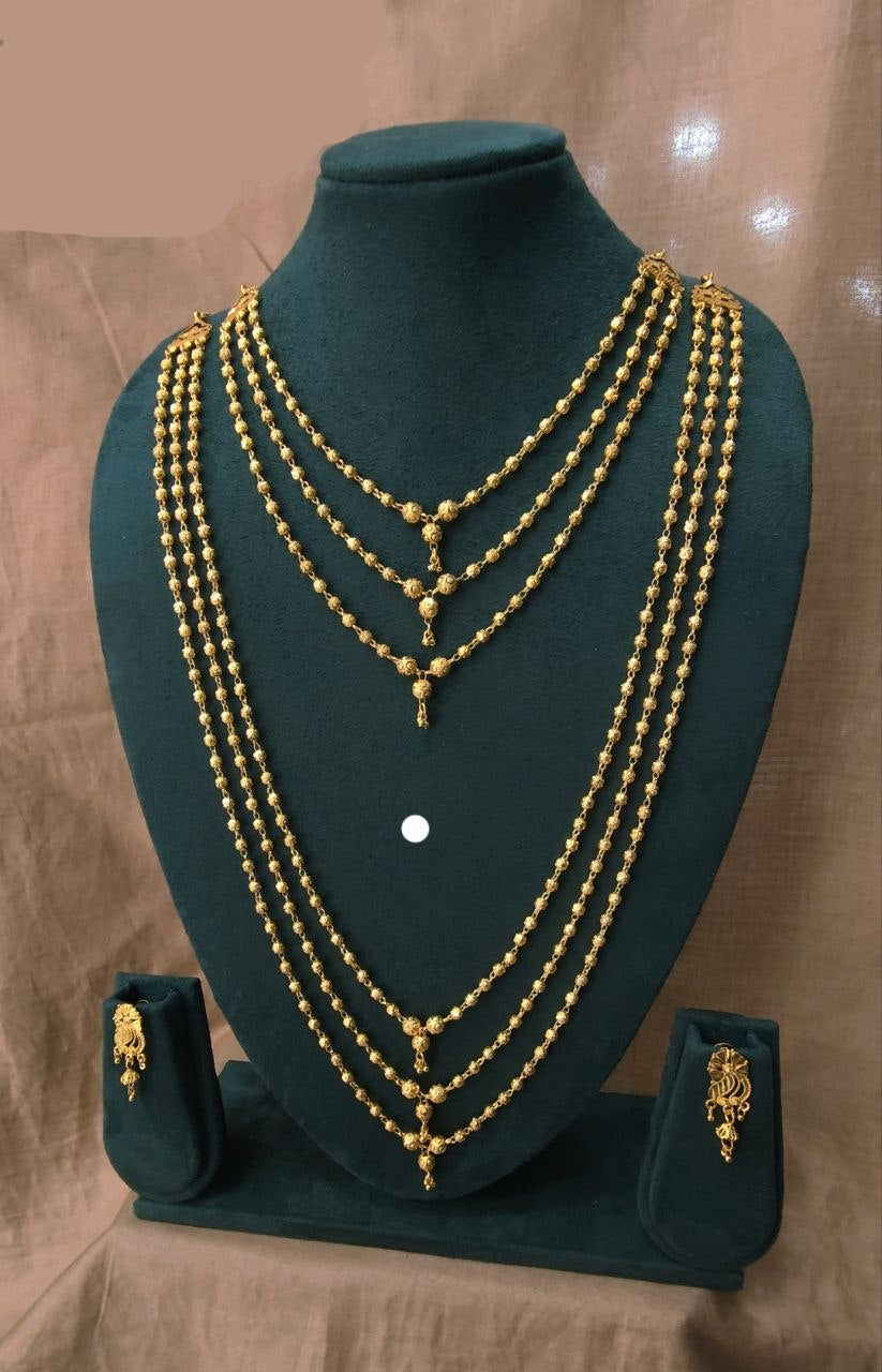 High gold plated mala combo set
