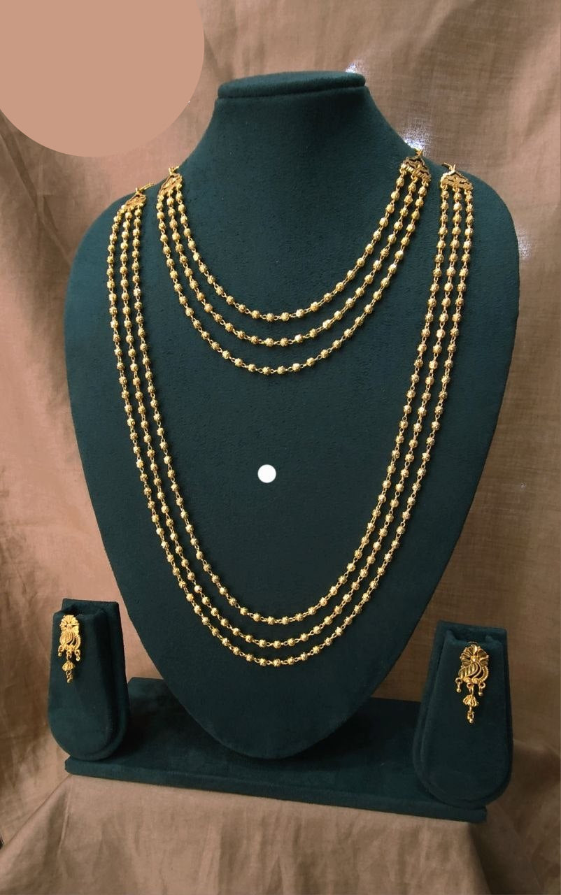 High gold plated mala combo set