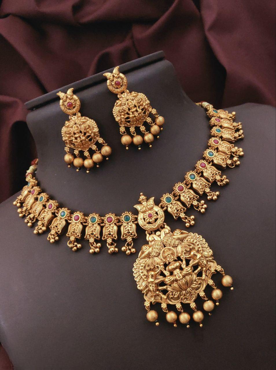 Gold plated temple set