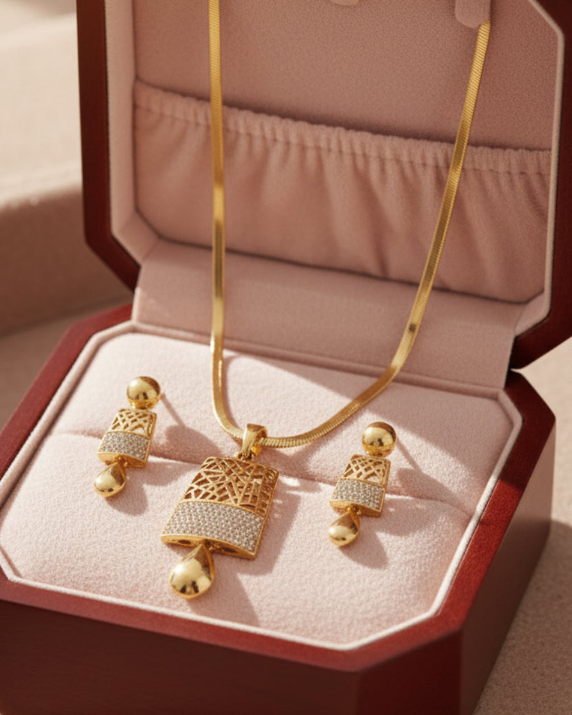 Forming AD stone pendants chain set