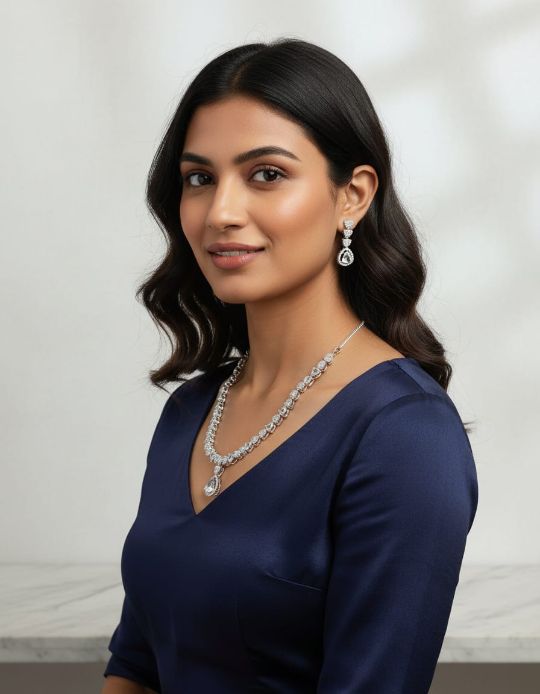 Womens and girls necklace set for weddding