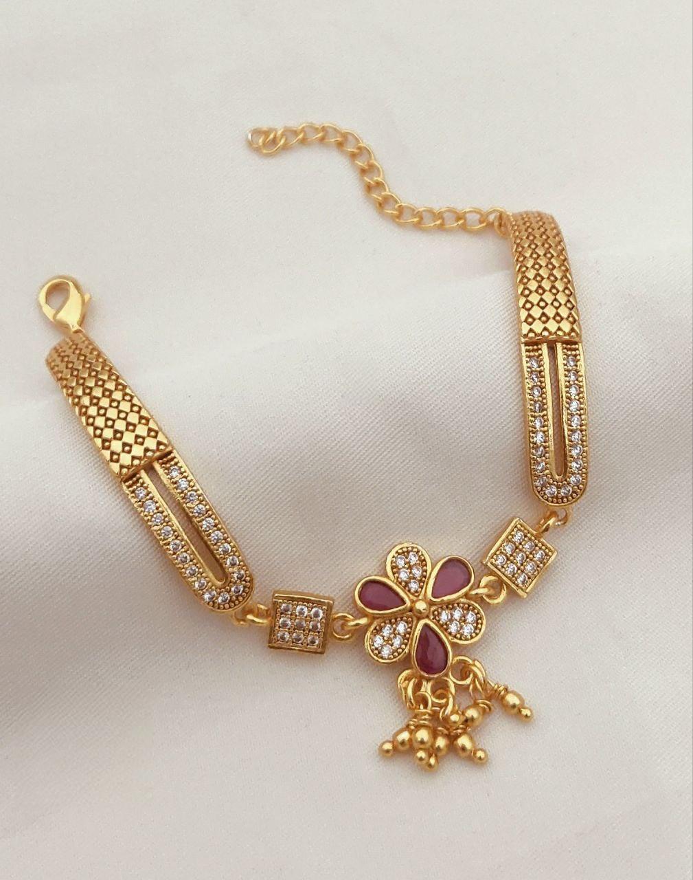 Micro gold plated daily use ad bracelet