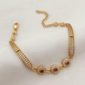 Micro gold plated daily use ad bracelet