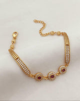 Micro gold plated daily use ad bracelet
