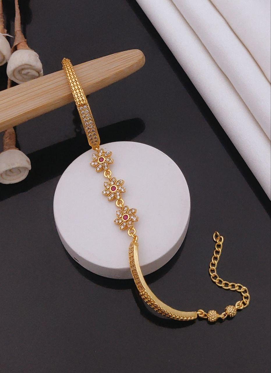 Micro gold plated daily use ad bracelet
