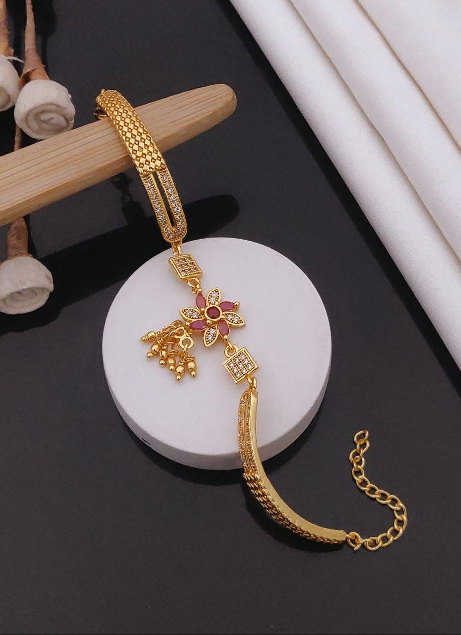 Micro gold plated daily use ad bracelet