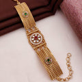 Gold plated rajvadi bracelet