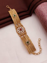 Gold plated rajvadi bracelet