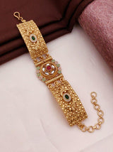 Gold plated rajvadi bracelet