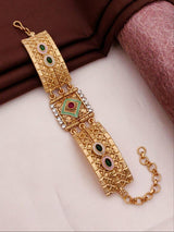 Gold plated rajvadi bracelet