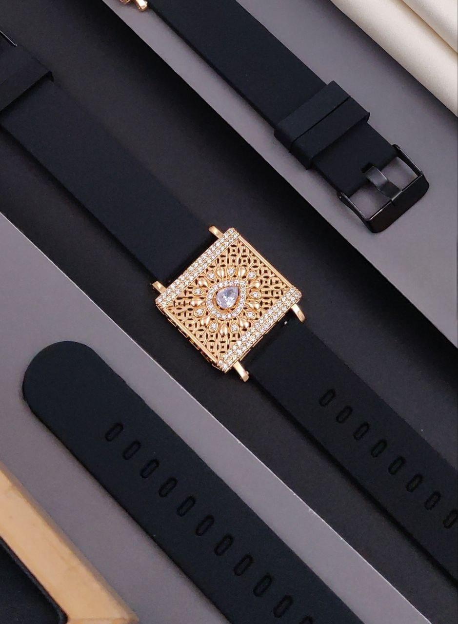 Premium quality rose gold plated ad stone bracelet