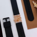 Premium quality rose gold plated ad stone bracelet