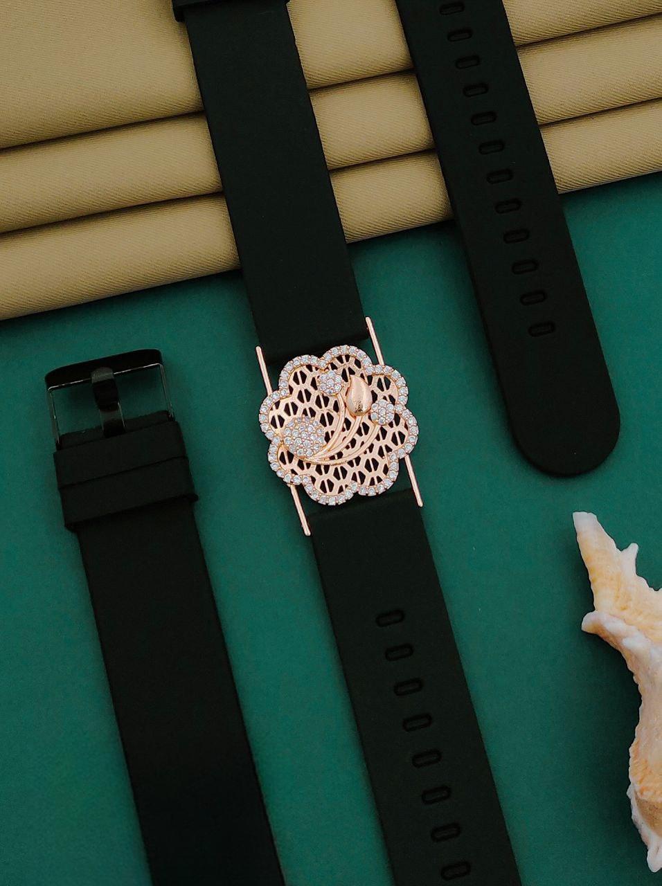Premium quality rose gold plated ad stone bracelet
