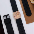 Premium quality rose gold plated ad stone bracelet