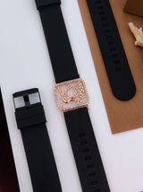 Premium quality rose gold plated ad stone bracelet