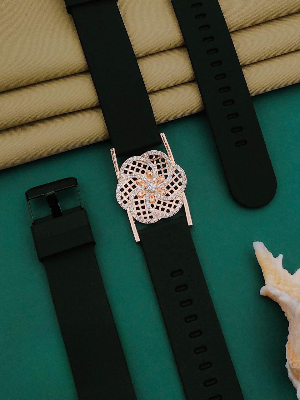 Premium quality rose gold plated ad stone bracelet