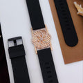 Premium quality rose gold plated ad stone bracelet