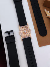 Premium quality rose gold plated ad stone bracelet