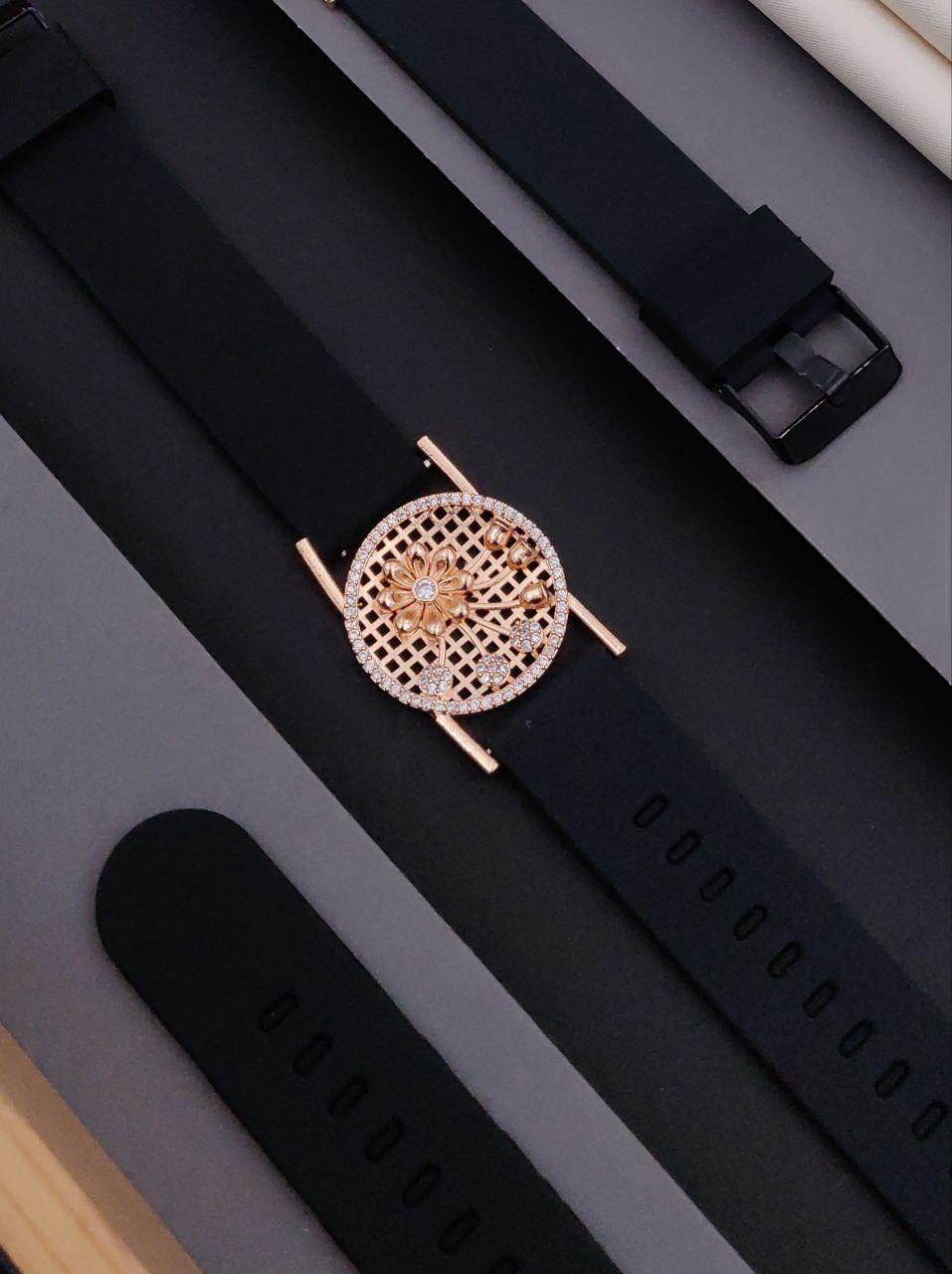 Premium quality rose gold plated ad stone bracelet