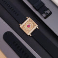 Premium quality rose gold plated ad stone bracelet