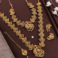 Gold plated peacock combo set