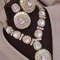 Gold plated polki dimond set