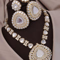 Gold plated polki dimond set