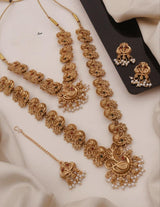 Gold plated peacock combo set