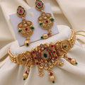 Brass gold plated choker set