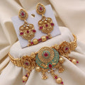 Brass gold plated choker set