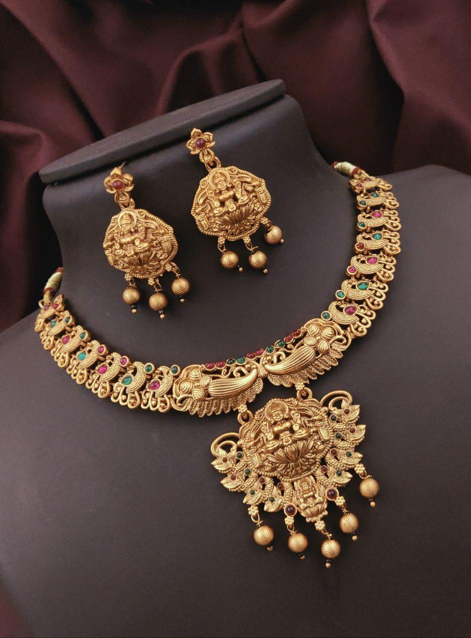 Gold plated temple set