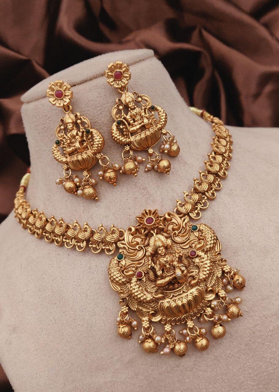 Gold plated temple set