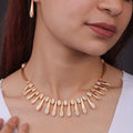 Premium quality rose gold plated ad necklace set