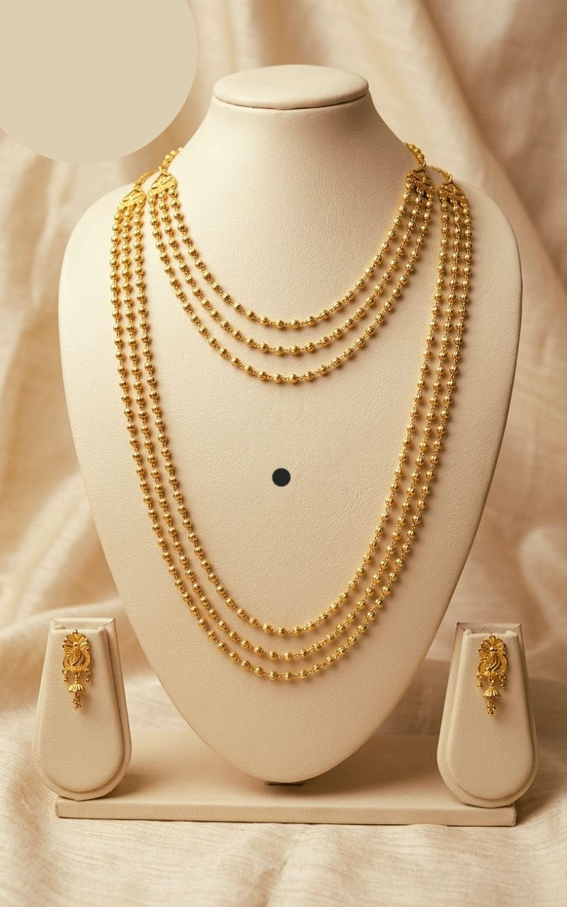 High gold plated mala combo set