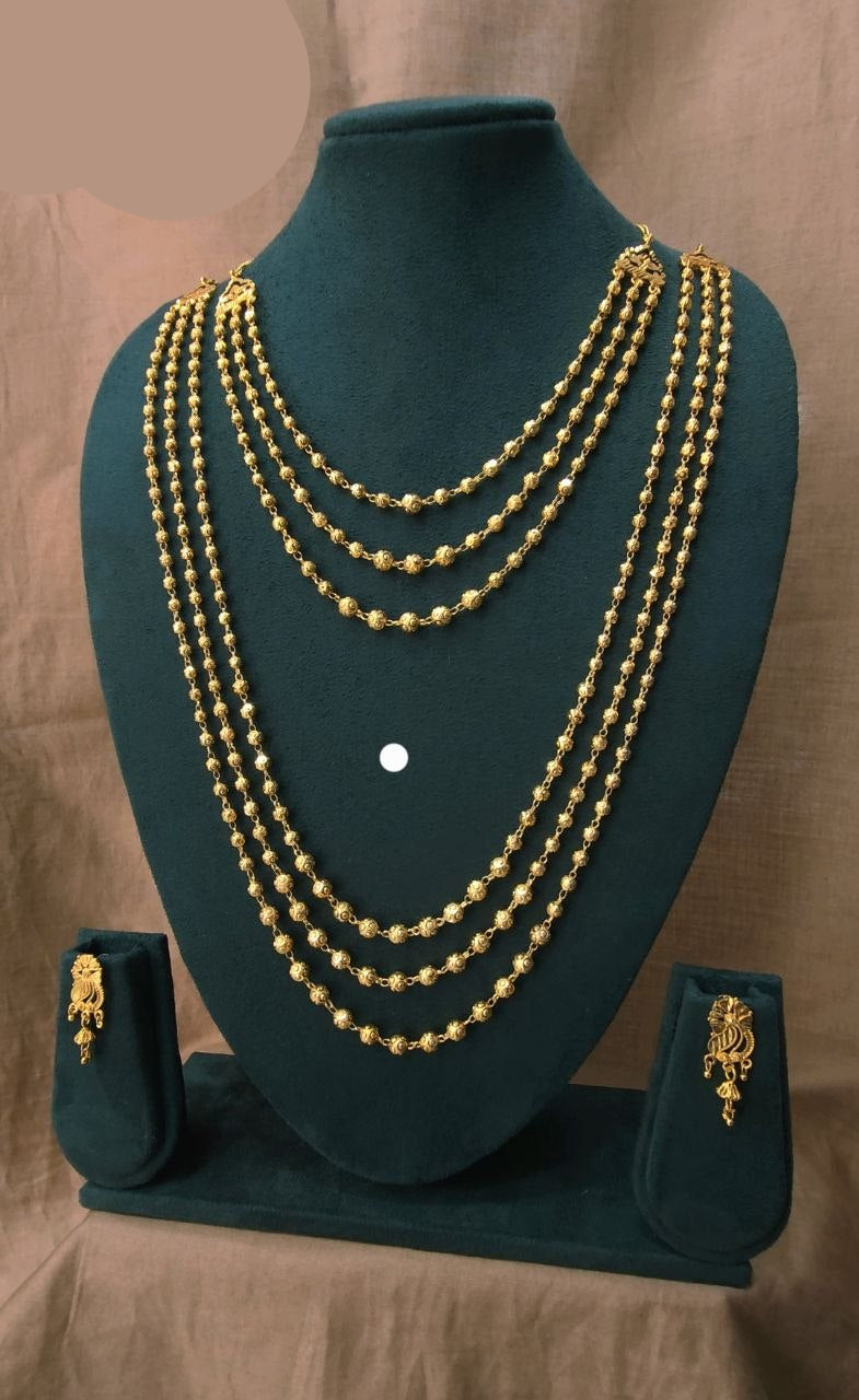 High gold plated mala combo set
