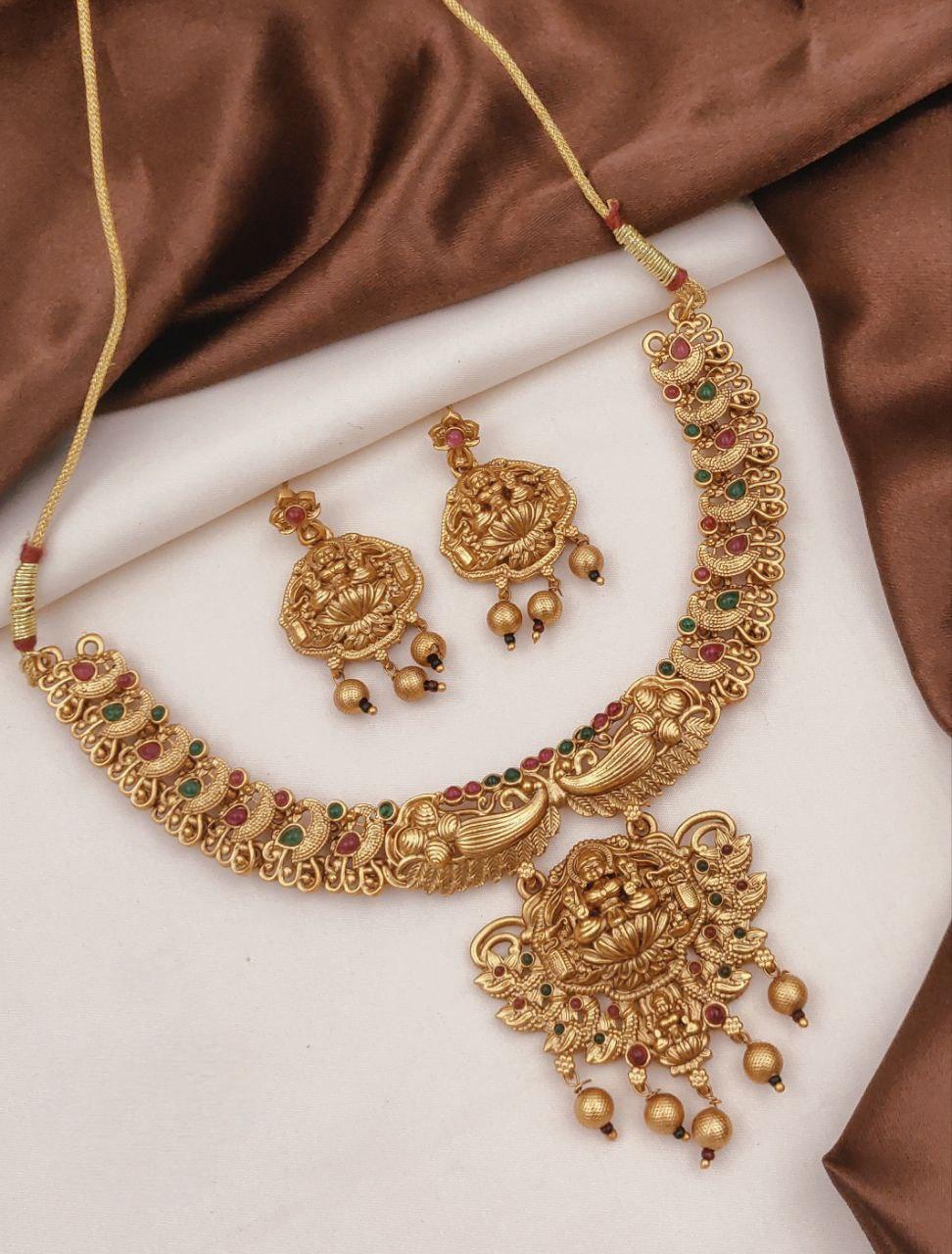 Gold plated temple set