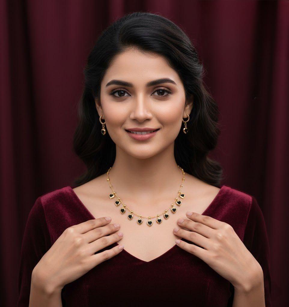 Anti tarnish imported nice necklace tanmaniya
