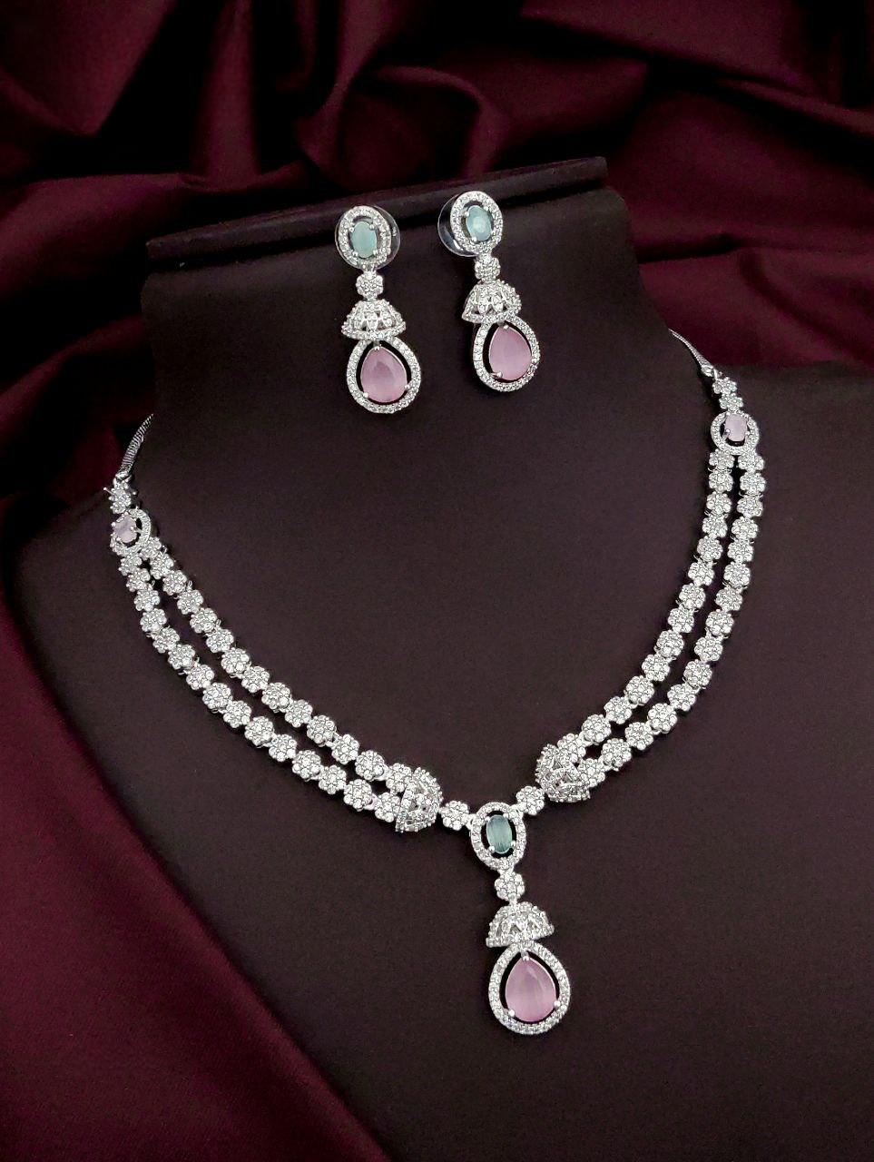Premium quality CZ AD necklace