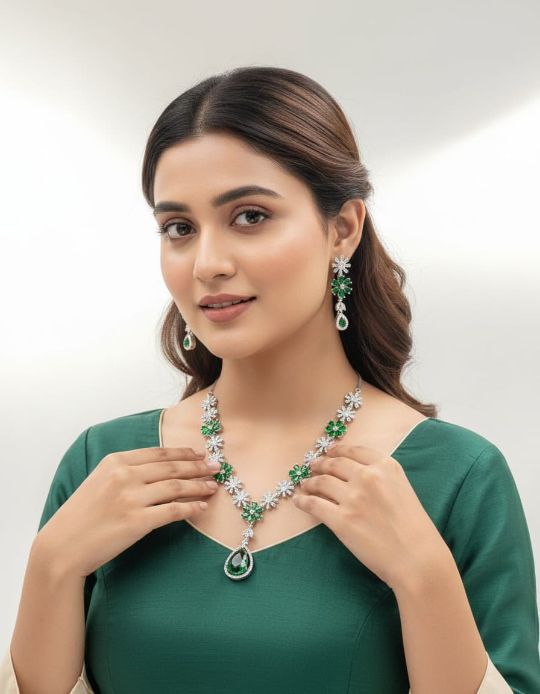 Womens and girls necklace set for weddding