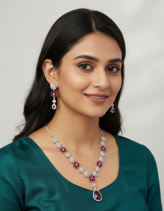 Womens and girls necklace set for weddding