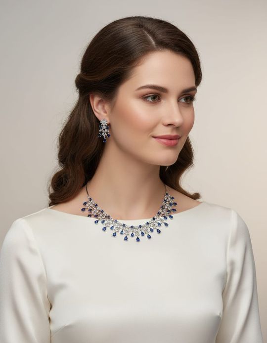 Womens and girls necklace set for weddding