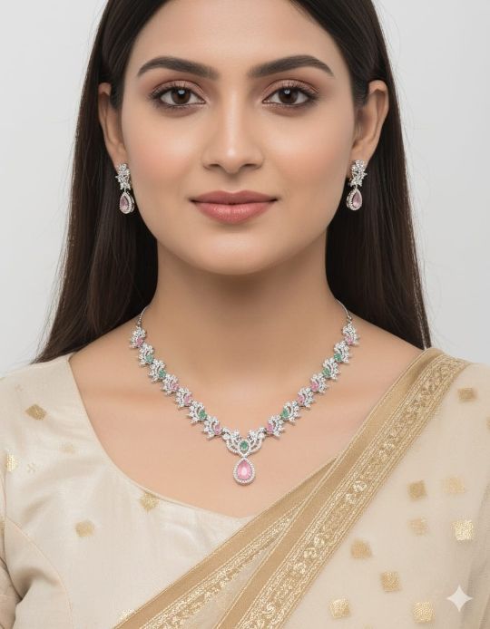 Womens and girls necklace set for weddding