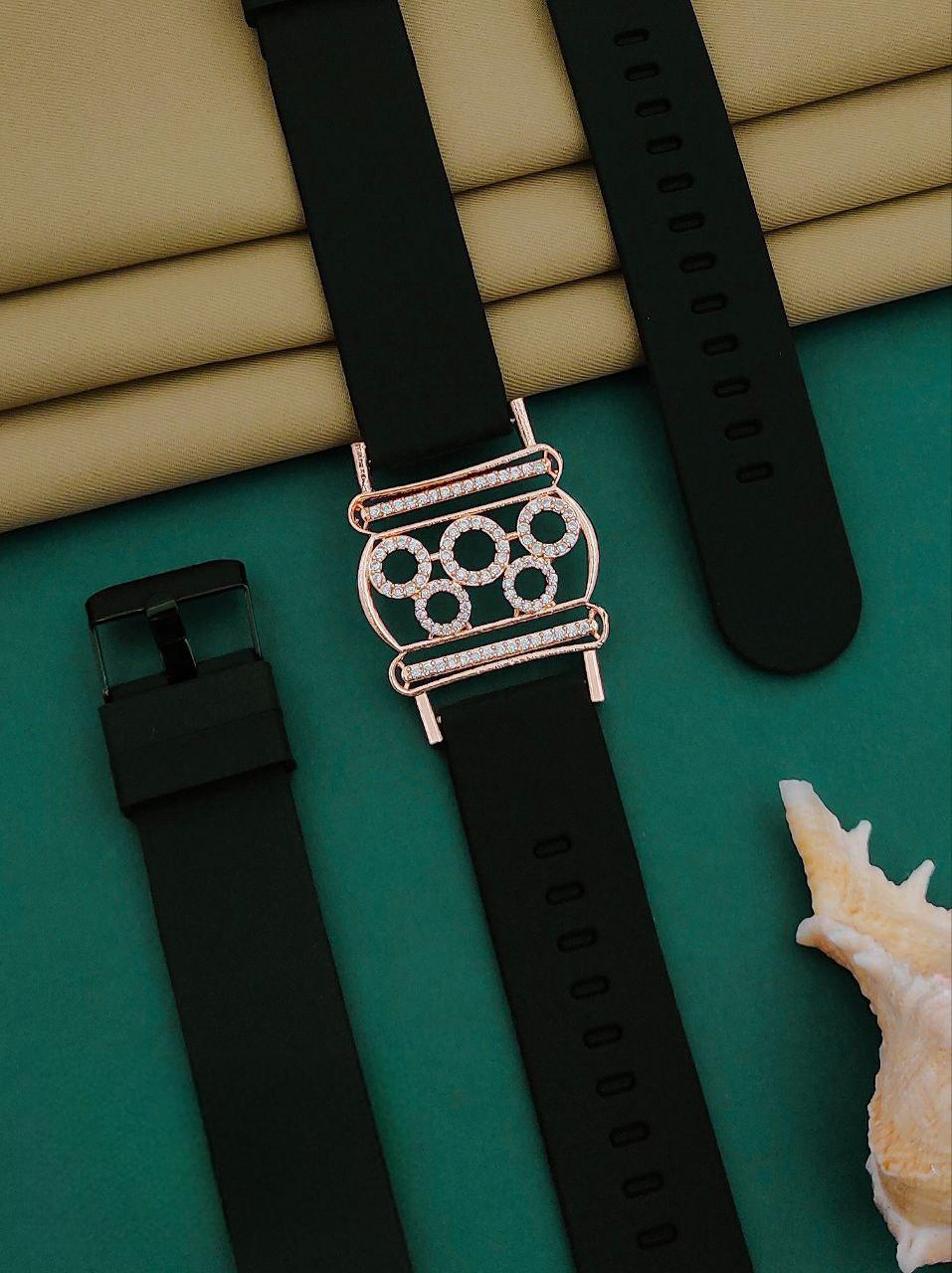 Premium quality rose gold plated ad stone bracelet